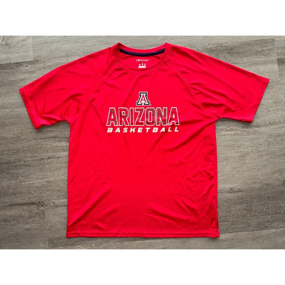 Champion University Of Arizona Men's Basketball NCAA Red Athletic Shirt, Large - Picture 1 of 3